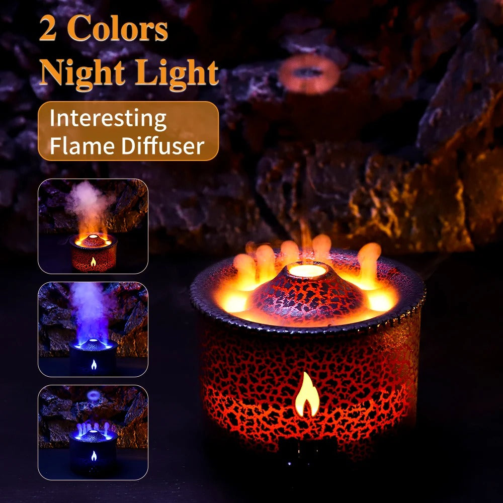 2-Color Night Light and Flame Diffuser