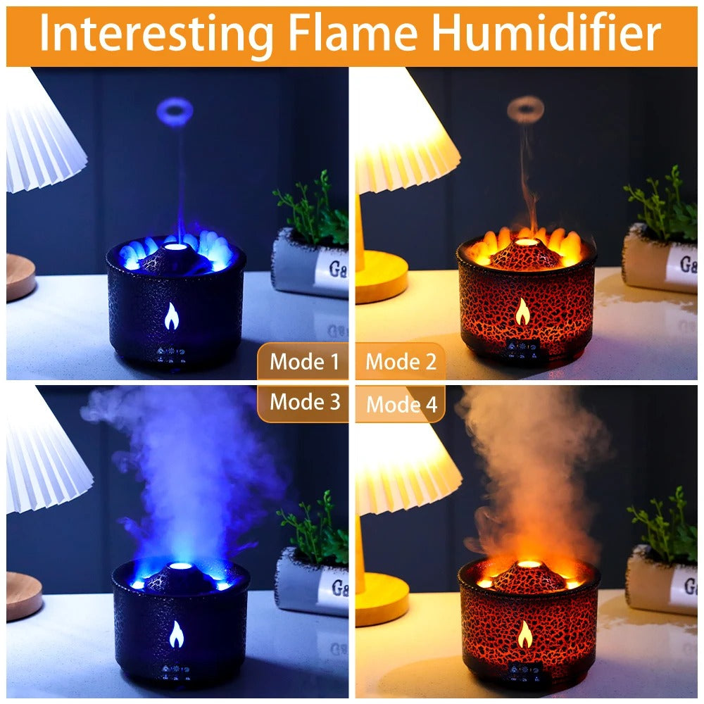 2-Color Night Light and Flame Diffuser