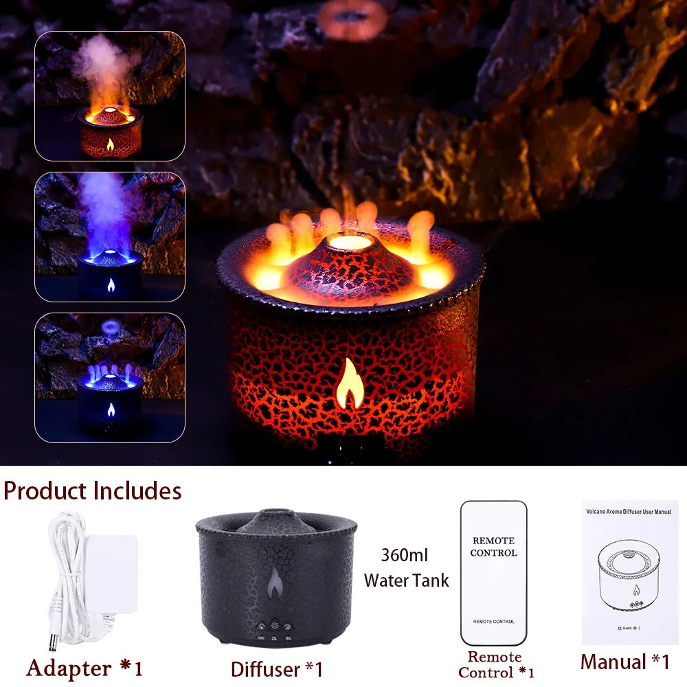 2-Color Night Light and Flame Diffuser